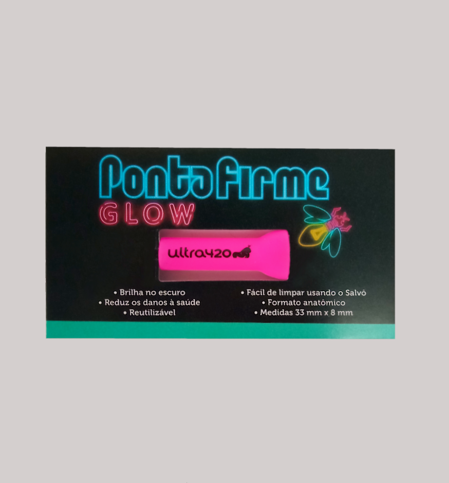 Piteira Ponta Firme Silicone Rosa