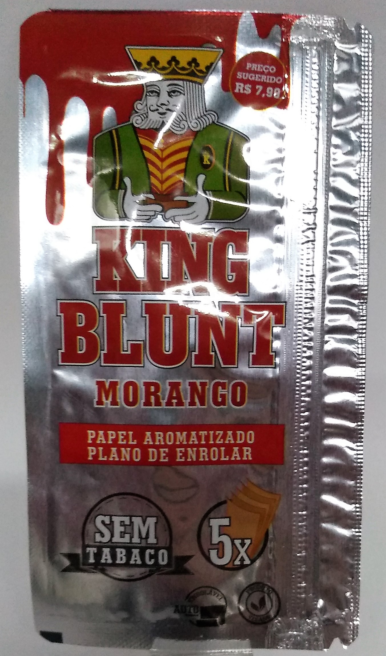 Papel Blunt King Blunt Morango