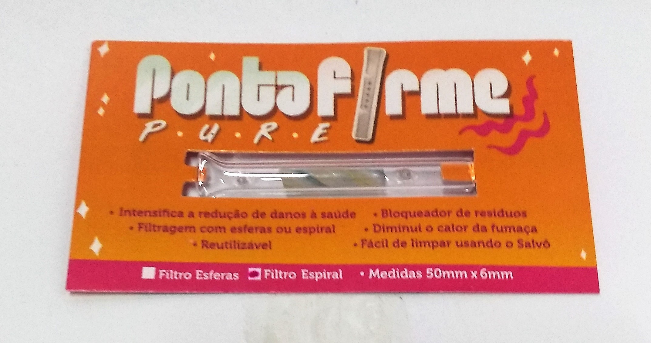 Piteira Ponta Firme Pure Filtro Espiral